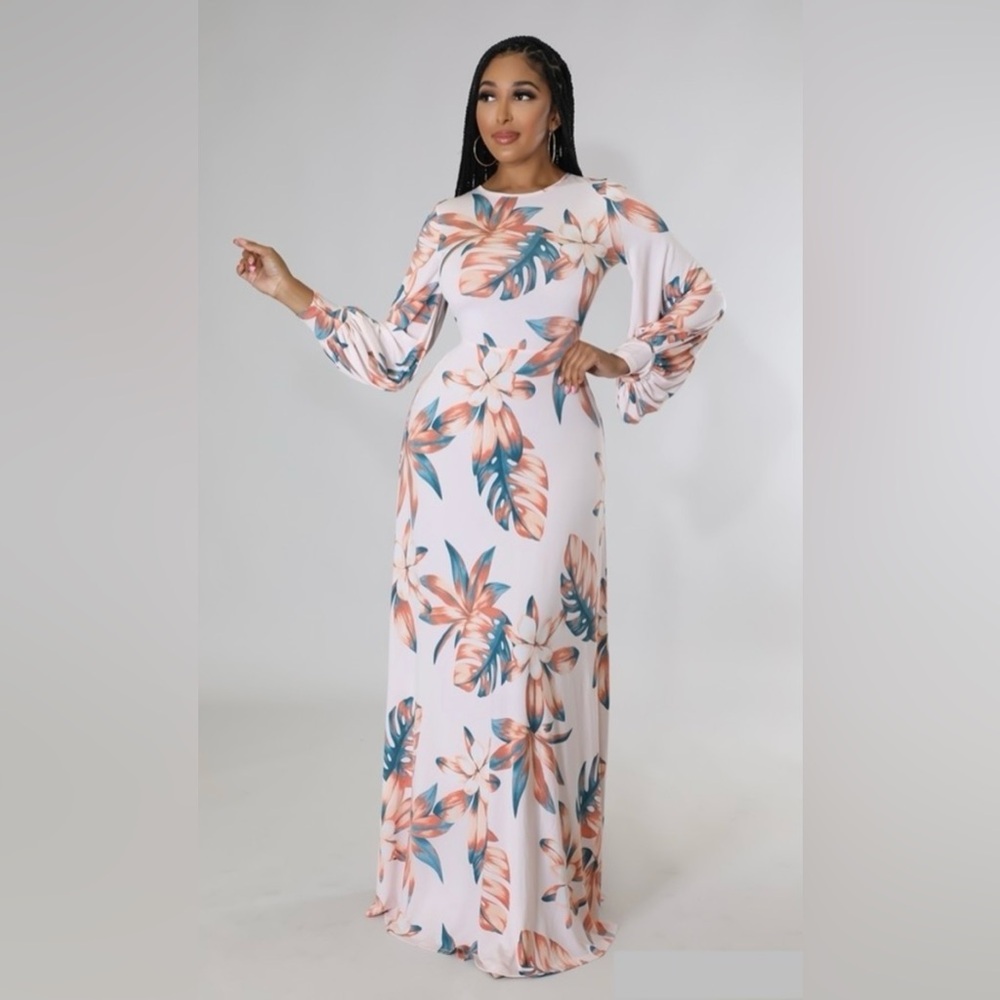 💋Boutique Item | Back to Back Long Sleeve Maxi Dress (NWT) - Picture 3 of 3